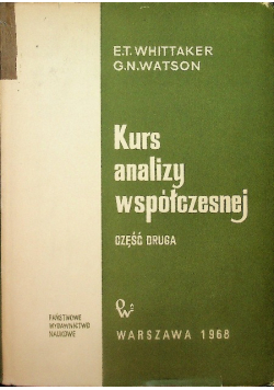 Kurs analizy współczesnej Część II