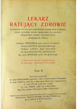 Lekarz ratujący zdrowie Tom 2 1929 r.
