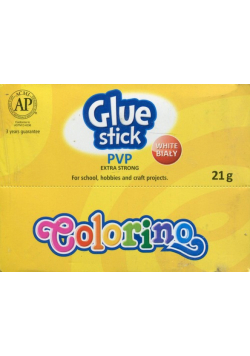 Klej w sztyfcie PVP 21g Colorino Kids 20 sztuk display