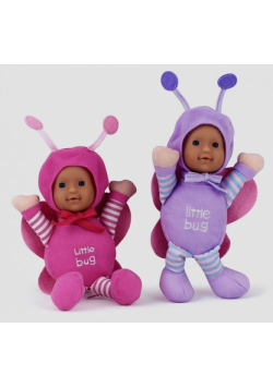Lalka bobas Little bug 18 cm fioletowa