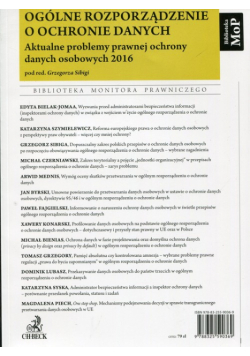 Ogólne rozporządzenie o ochronie danych Aktualne problemy prawnej ochrony danych osobowych 2016
