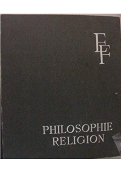 Philosophie religion Tome XIX