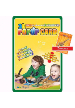 Karty Popup 3D zwierzęta