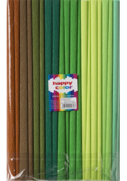 Bibuła marszczona Happy Color  tonacja zielona