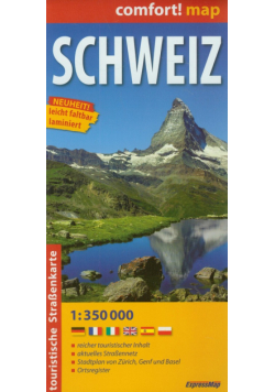 Schweiz. Mapa turystyczna 1:350 000, ExpressMap