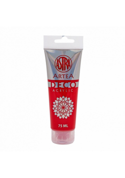Farba akrylowa Deco Artea 75 ml tuba jasny czerwony