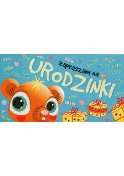 Zaproszenia urodzinowe Misio 5 sztuk