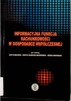 Informacyjna funkcja rachunkowości