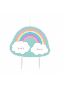 Świeczka urodzinowa Rainbow&Cloud