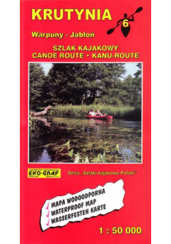 Krutynia mapa kajakowa 1:50 000