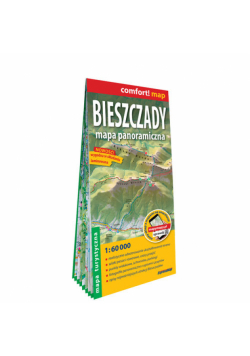 Bieszczady Mapa panoramiczna turystyczna 1:60 000
