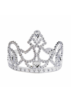 Tiara księżniczki srebrna