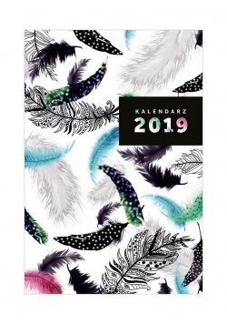 Kalendarz 2019 dzienny A5 Feathers NARCISSUS
