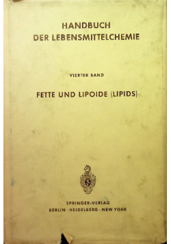 Handbuch der lebensmittelchemie Tom IV