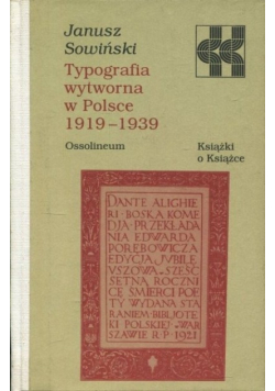 Typografia wytworna w Polsce 1919 do 1939