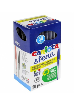 Długopis Sfera czarny (50szt) CARIOCA