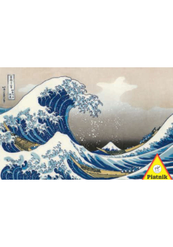 Puzzle Piatnik Hokusai Wielka fala 1000