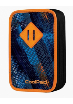 Piórnik dwukomorowy z wyposażeniem CoolPack Jumper Tire Tracks