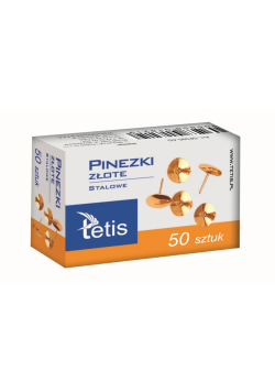 Paczka Pinezki złote 50 szt 10 sztuk