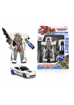 Składany Auto-Robot Transformers Wojownik White