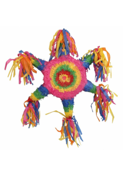 Piniata gwiazda papier 62,7x62,7x8,6cm