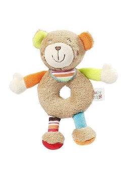 Grzechotka miękka Miś 17 cm