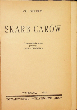 Skarb carów, 1935 r.