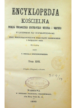 Nowodworski encyklopedja kościelna Tom XI 1878 r.