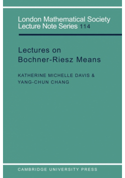 Lectures on Bochner-Riesz Means