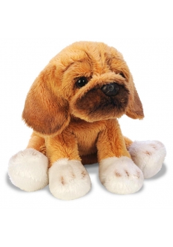 Siedzący pies Puggle 13cm SUKI
