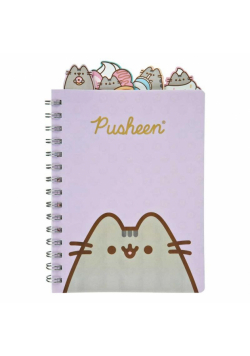 Notatnik A5 na spirali Pusheen ozdobny PUSE0597