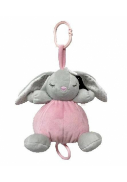 Pozytywka króliczek szary 18cm