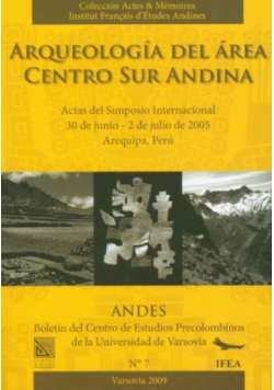 Arqueologia del Area Centro sur Andina