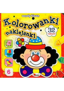 Kolorowanki naklejanki 6 Wesoły klaun