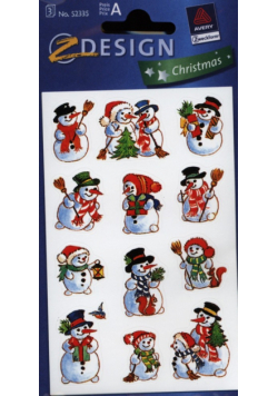 Naklejki bożonarodzeniowe Z Design Christmas Bałwanki