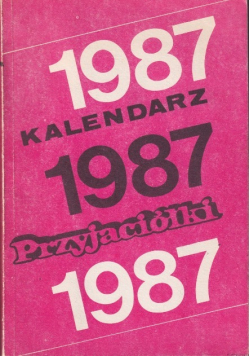 Kalendarz Przyjaciółki 1987