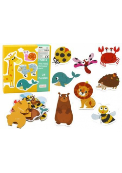 Puzzle edukacyjne zwierzątka 48el