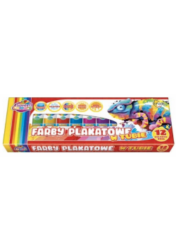 Farby plakatowe w tubie 12 kolorów 30ml