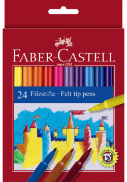 Flamastry Faber-Castell Zamek 24 kolory