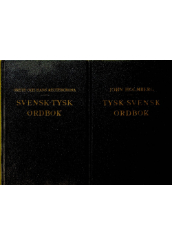 Svensk Tysk Ordbok / Tysk Svensk Ordbok