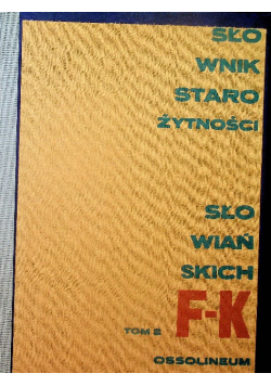 Słownik starożytności słowiańskich Tom 2