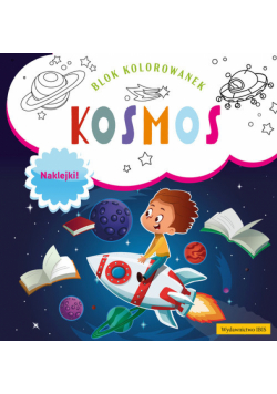 Blok kolorowanek Kosmos naklejki