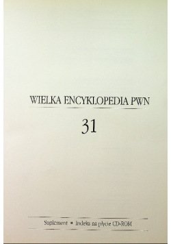 Wielka Encyklopedia PWN Tom 1 do 31