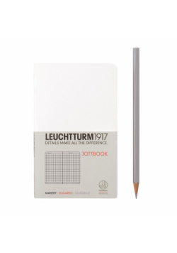 Notatnik Pocket Leuchtturm1917 w kratkę biały 339956
