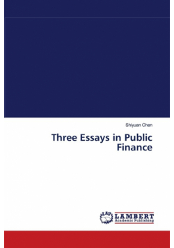 Three Essays in Public Finance