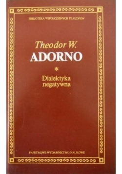 Adorno Dialektyka negatywna