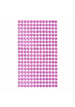 Kryształki samoprzylepne pink 6mm 260szt