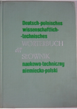 Słownik naukowo-techniczny, niemiecko-polski