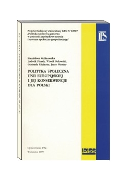 Polityka społeczna unii europejskiej i jej konsekwencji dla Polski