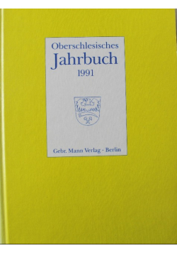 Oberscchlesisches Jahrbuch 1991